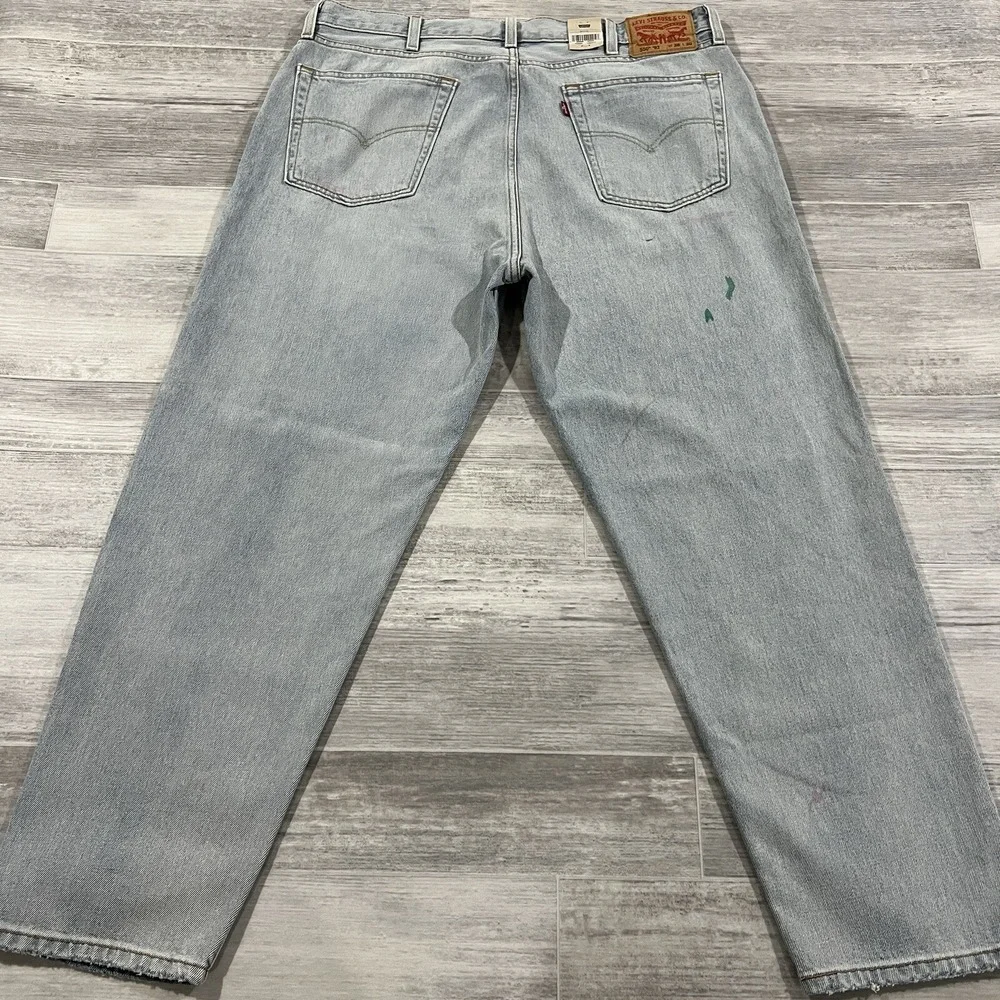 New! Levi's 550 '92 Jeans Relaxed Taper Mens 38X30 Distressed Retro Paint $79.50